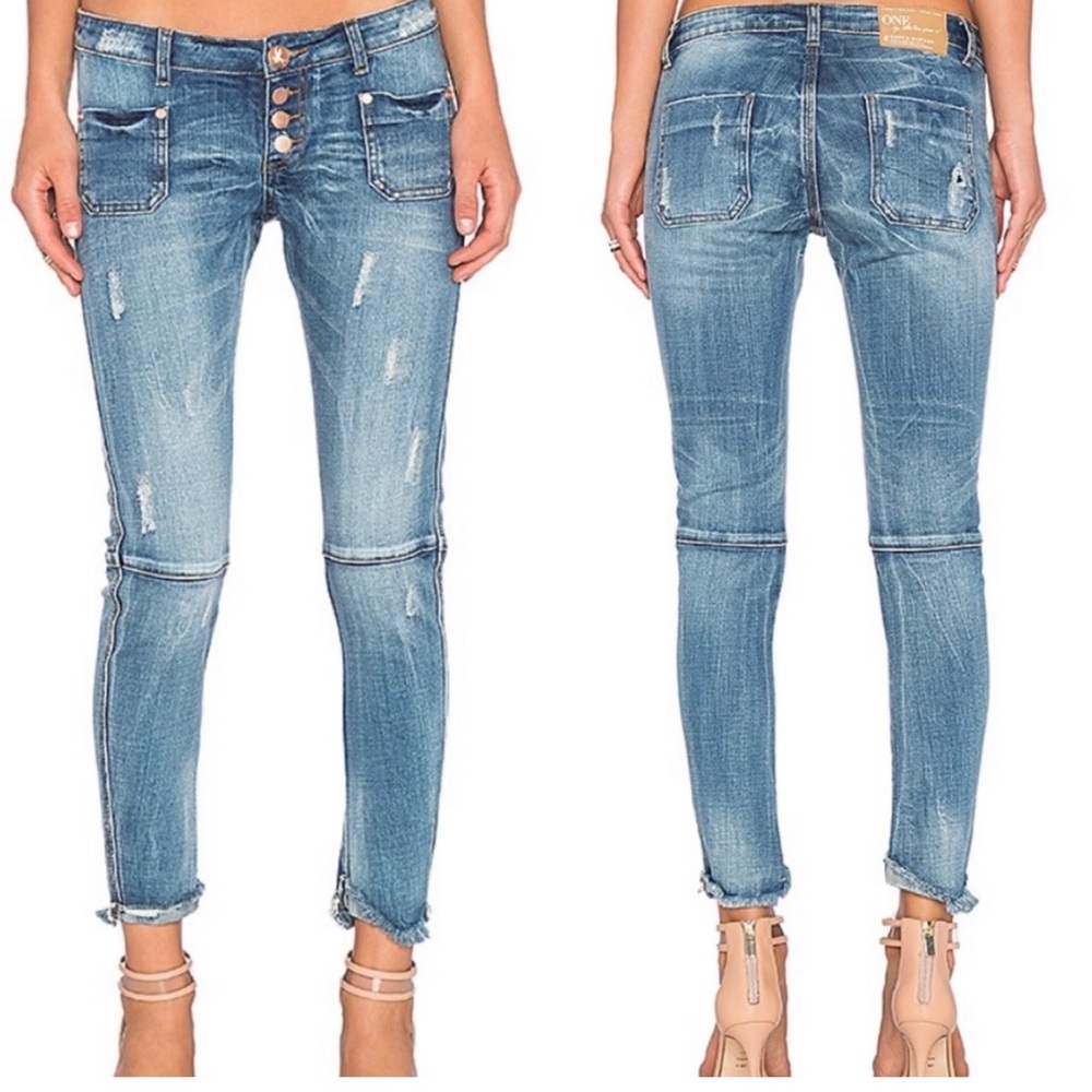 One teaspoon Button Front low rise  super duper
